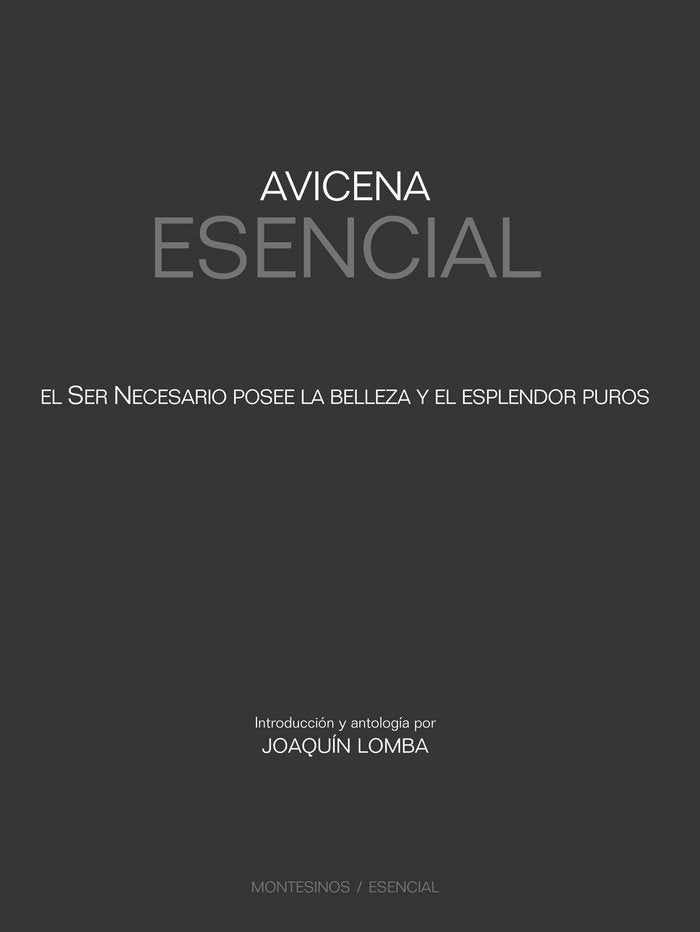 Avicena Esencial, de Lomba, Joaquín | portada del libro