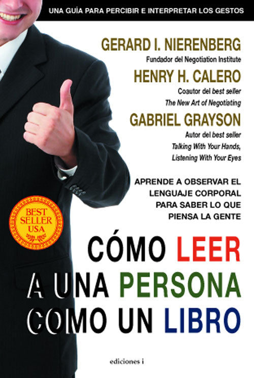 Cómo leer a una persona como un libro, de Gabriel | portada del libro