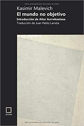 El mundo no objetivo, de Malevich, Kasimir | portada del libro