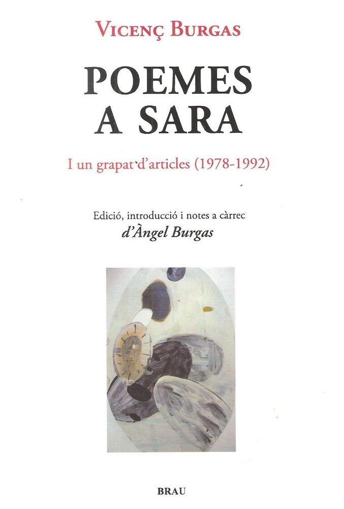 Poemes a Sara, de Burgas Gascons, Vicenç | portada del libro