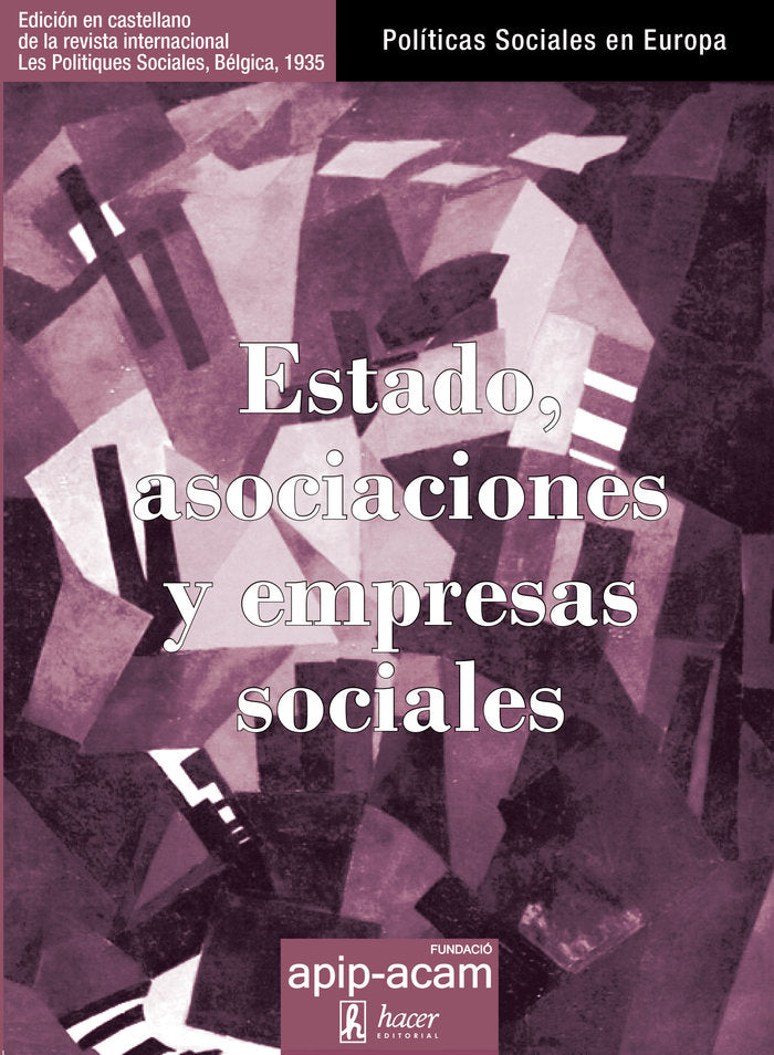 ESTADO, ASOCIACIONES Y EMPRESAS SOCIALES, de Varios autores | portada del libro