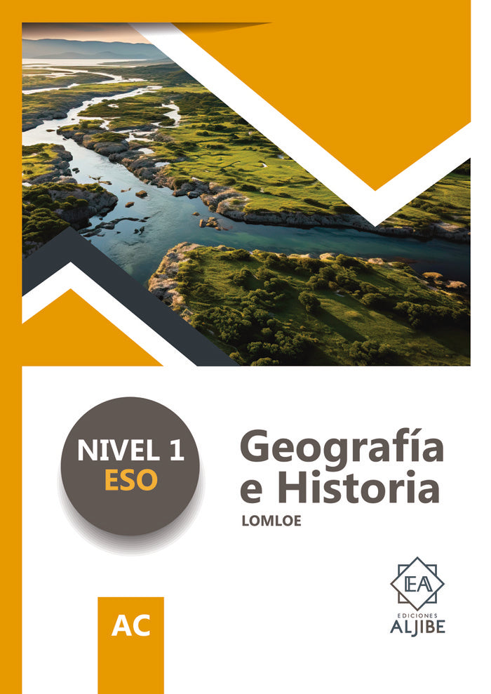 ADAPTACION CURRICULAR GEOGRAFIA E HISTORIA. NIVEL 1º ESO, de EDICIONES, ALJIBE | portada del libro