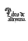 Libro de albeytería, de Manuel Díeç, Mossén | portada del libro