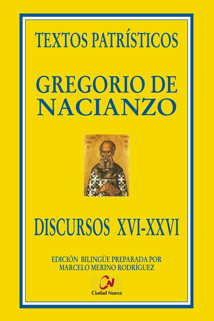 Discuros XVI-XXVI, de Gregorio Nacianceno | portada del libro
