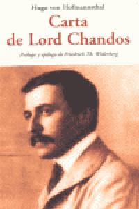 CARTA DE LORD CHANDOS CEN -59, de HOFMANNSTHAL | portada del libro