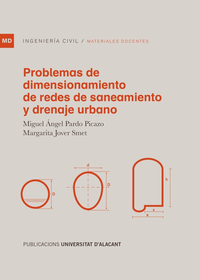 Problemas de dimensionamiento de redes de saneamiento y drenaje urbano, de PARDO PICAZO, MIGUEL ANGEL | portada del libro