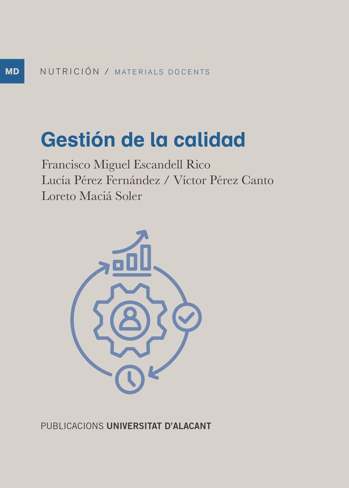 GESTION DE LA CALIDAD, de ESCANDELL RICO, FRANCISCO MIGUEL | portada del libro