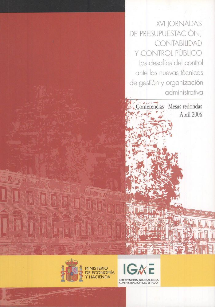 XVI Jornadas de presupuestación, contabilidad y control público | portada del libro
