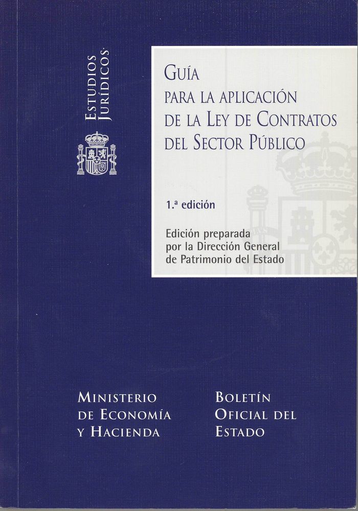Guía para la aplicación de la Ley de Contratos del Sector Público, de Varios autores | portada del libro