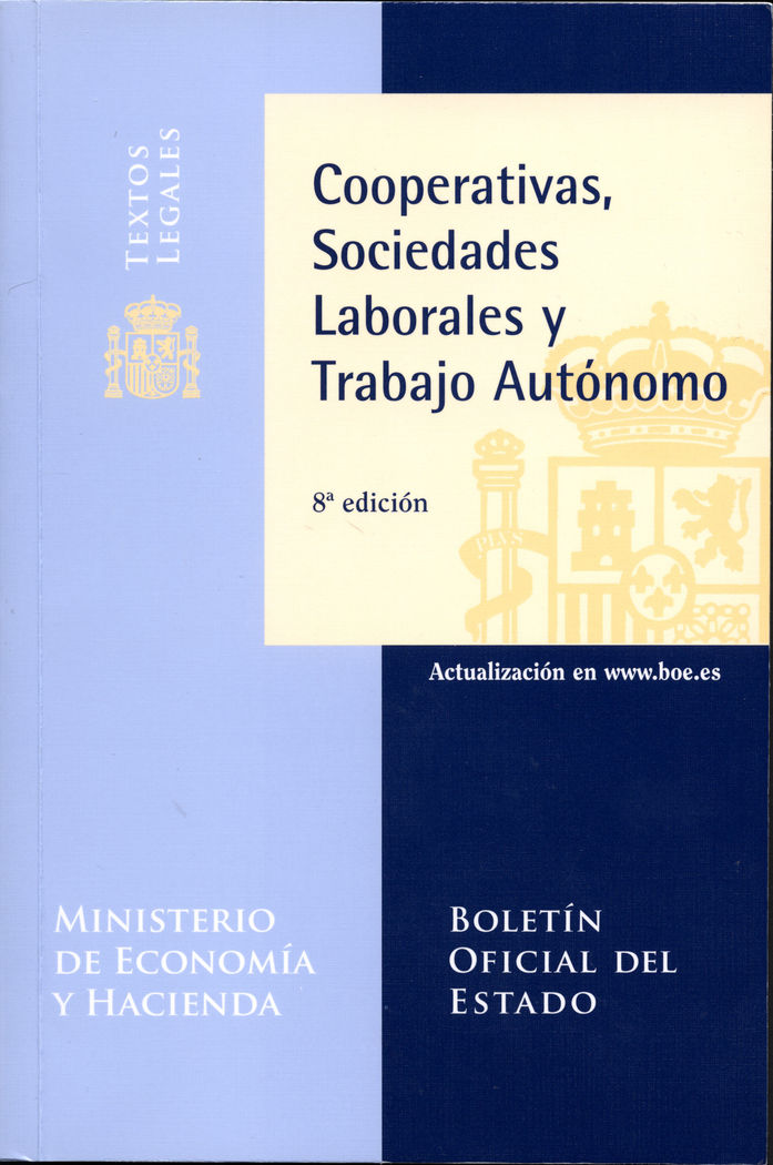 COOPERATIVAS, SOCIEDADES LABORALES Y TRABAJO AUTONOMO, de AA.VV. | portada del libro