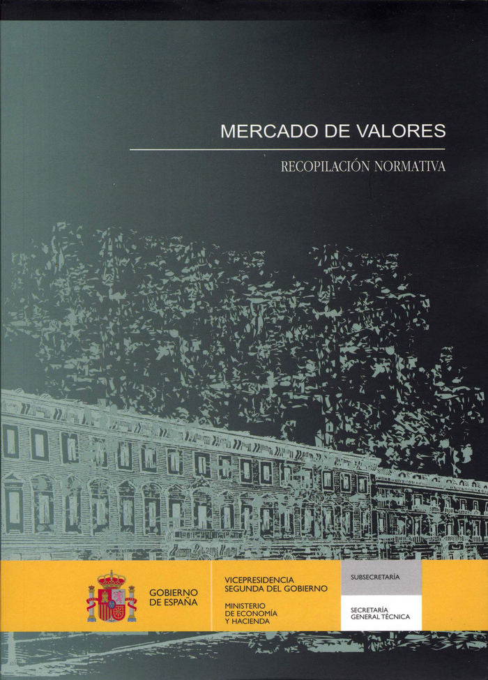 Mercado de valores. Recopilación normativa | portada del libro