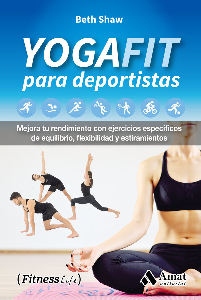 YogaFit para deportistas, de Shaw, Beth | portada del libro
