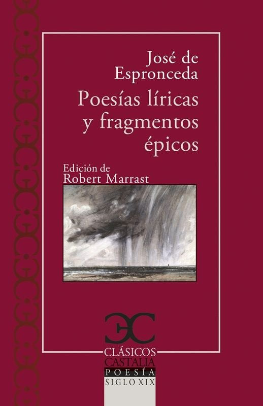 POESIAS LIRICAS Y FRAGMENTOS EPICOS, de JOSE DE ESPRONCEDA | portada del libro
