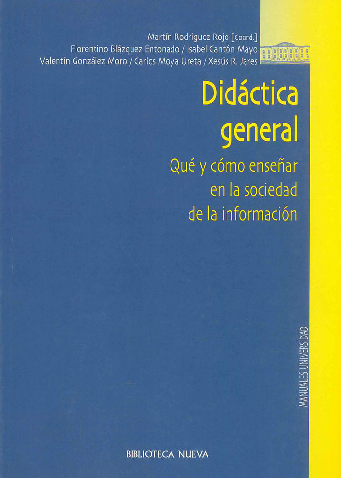 Didáctica general, de Rodríguez Rojo, Martín | portada del libro