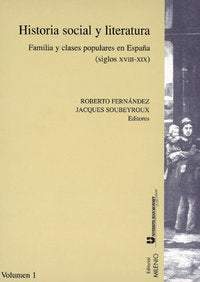 Historia social y literatura. Vol. I, de Varios autores | portada del libro