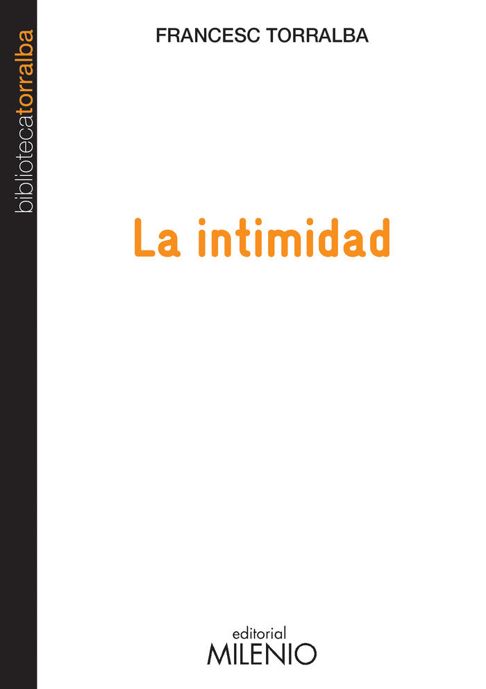 La intimidad, de Francesc Torralba Roselló | portada del libro