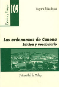 Las Ordenanzas de Canena, de Rubio Perea, Engracia | portada del libro