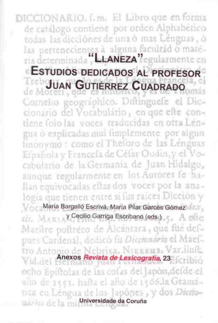 Llaneza. Estudios dedicados a Juan Gutiérrez Cuadrado, de Català Torres | portada del libro