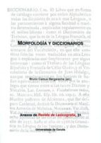 Morfología y diccionarios, de Bruno Camus Bergareche | portada del libro