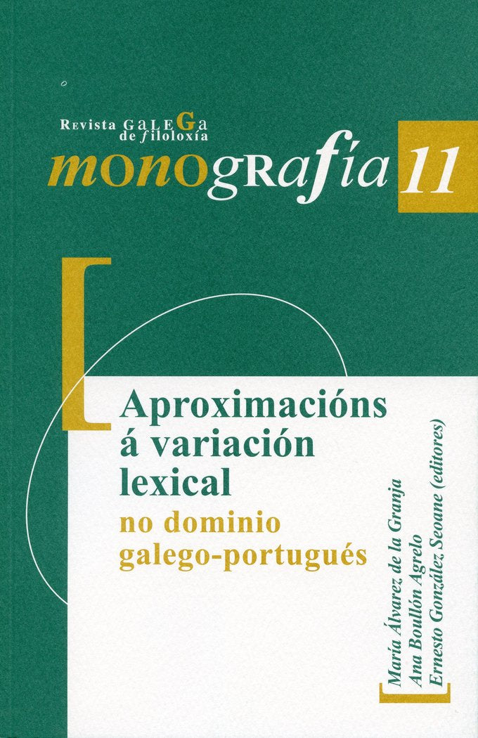 Aproximacións á variación lexical no dominio galego-portugués, de María Álvarez de la Granja | portada del libro