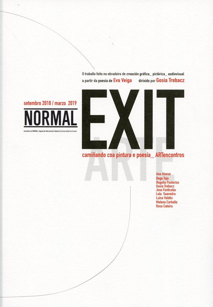 EXIT_camiñando coa pintura e poesía_ARTencontros, de EVA VEIGA | portada del libro