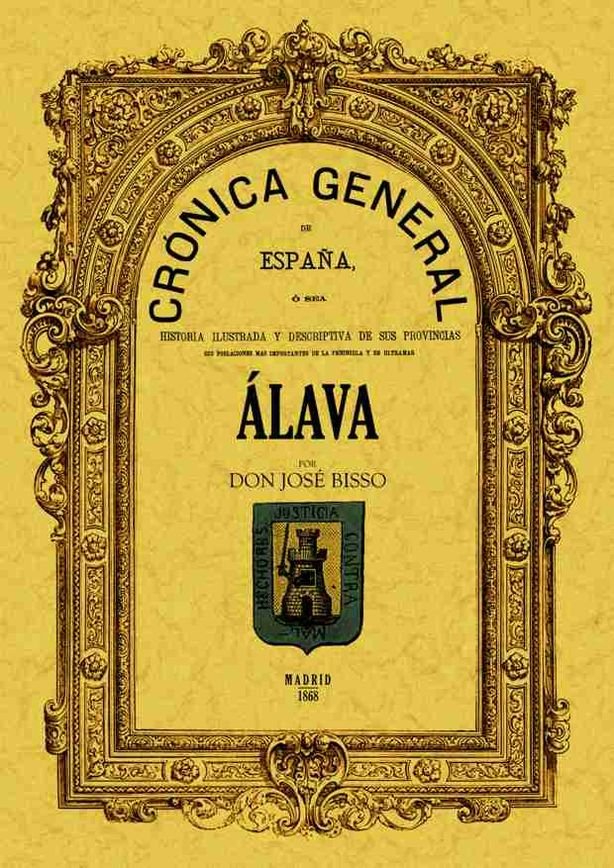 Crónica de la provincia de Álava, de Bisso, José | portada del libro