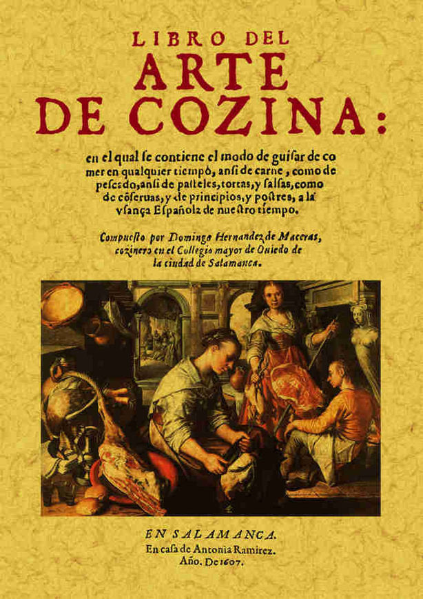 Libro del arte de cozina, de Hernández de Maceras, Domingo | portada del libro