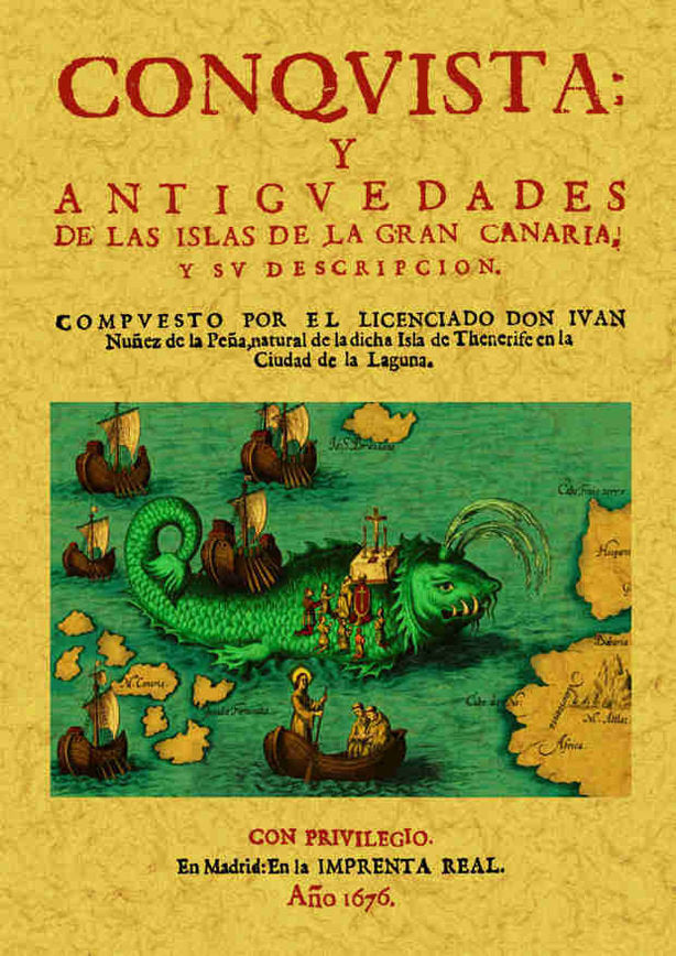 Conquista y antigüedades de las Islas Canarias, de Núñez de la Peña, Juan | portada del libro