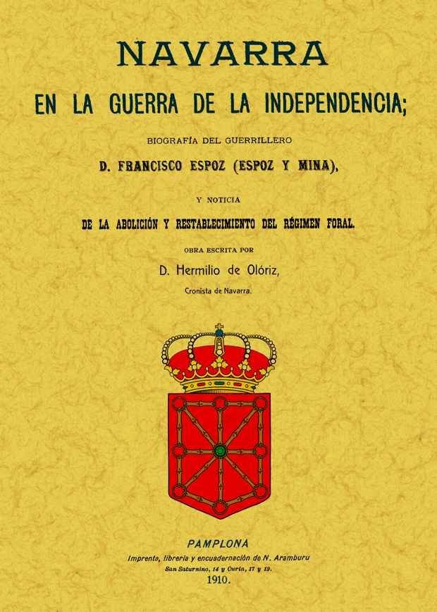 Navarra en la Guerra de la Independencia, de Oloriz, Hermilio de | portada del libro