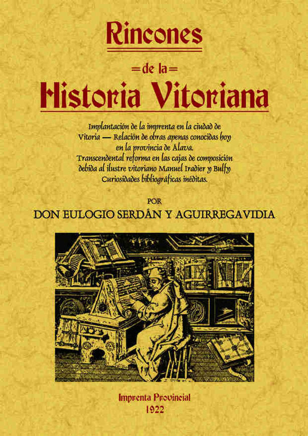 Rincones de la historia vitoriana, de Serdan Aguirregavidia, Eulogio | portada del libro