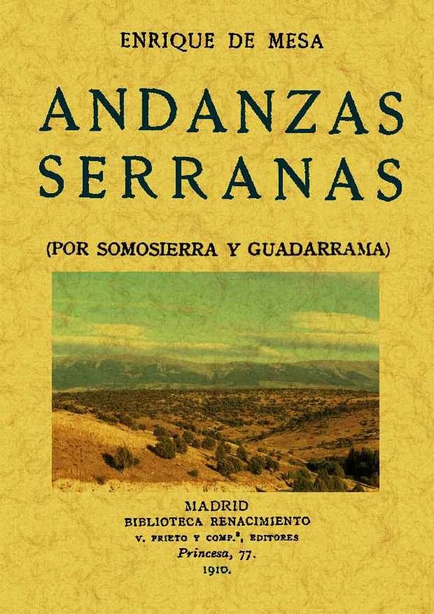 Andanzas serranas, de Mesa, Enrique de | portada del libro