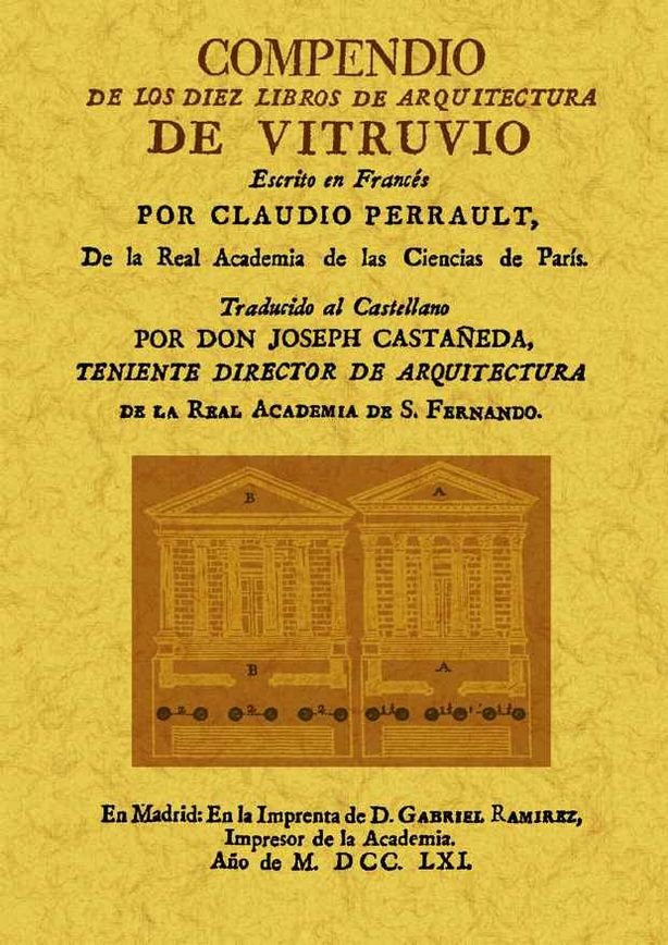 Compendio de los diez libros de arquitectura de Vitruvio, de Vitruvio Polión, Marco | portada del libro