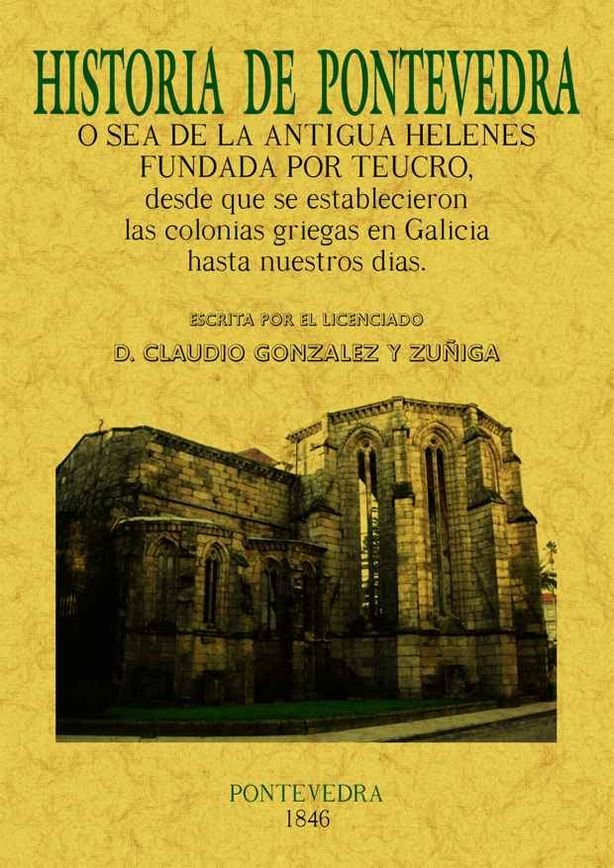 Historia de Pontevedra, de González y Zúñiga, Claudio | portada del libro
