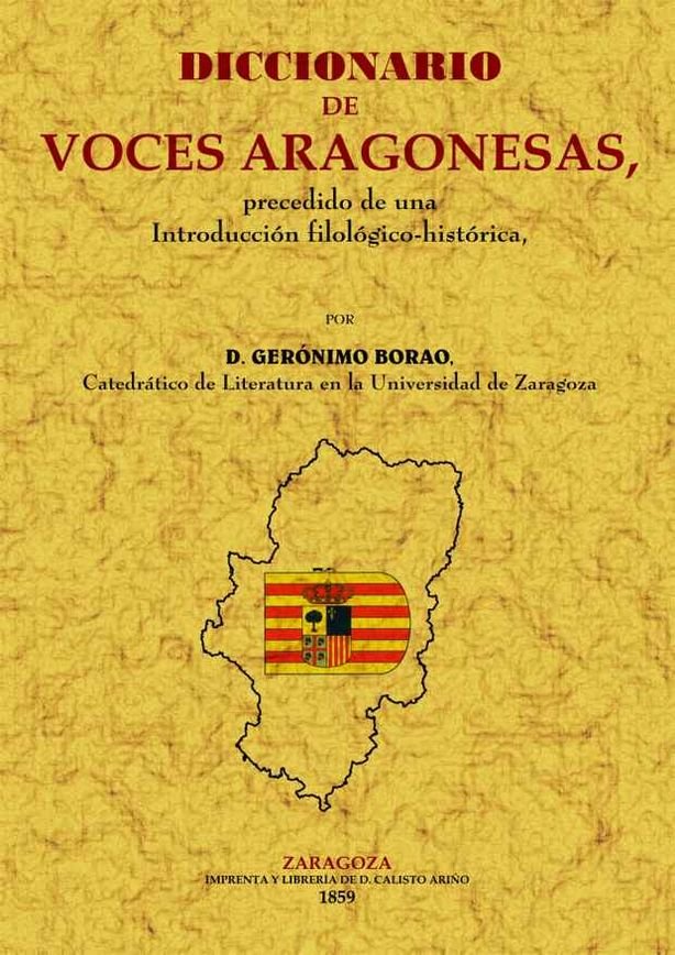 Diccionario de voces aragonesas, de Borao, Jerónimo | portada del libro