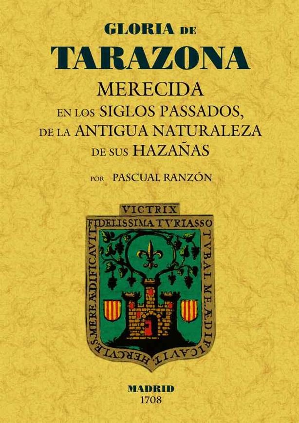 Gloria de Tarazona, de Ranzón, Pascual | portada del libro
