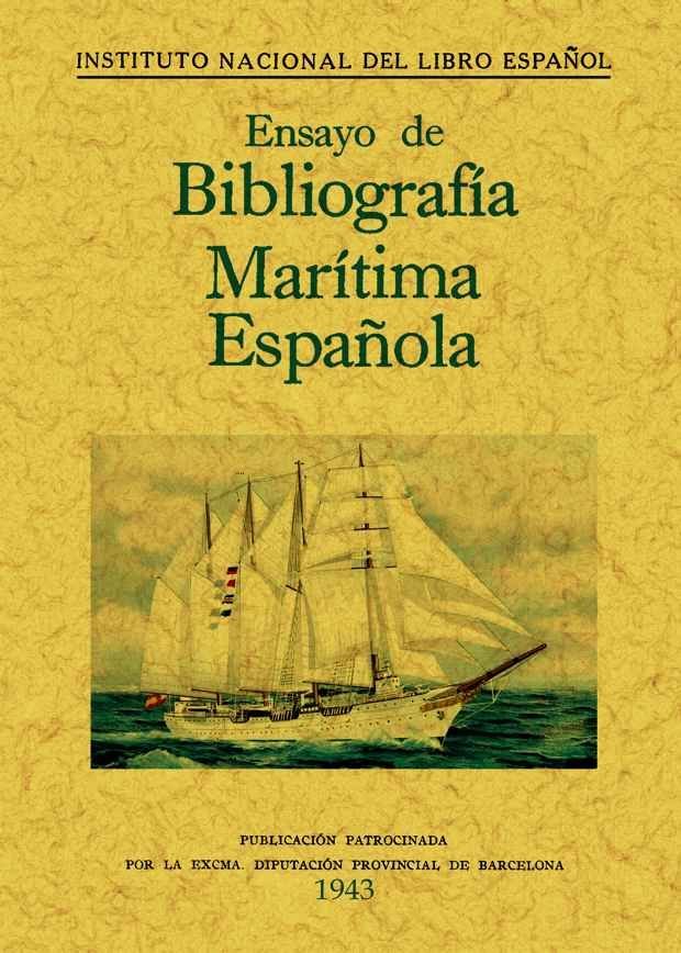 Ensayo de Bibliografía marítima, de Palau Claveras, Agustín | portada del libro