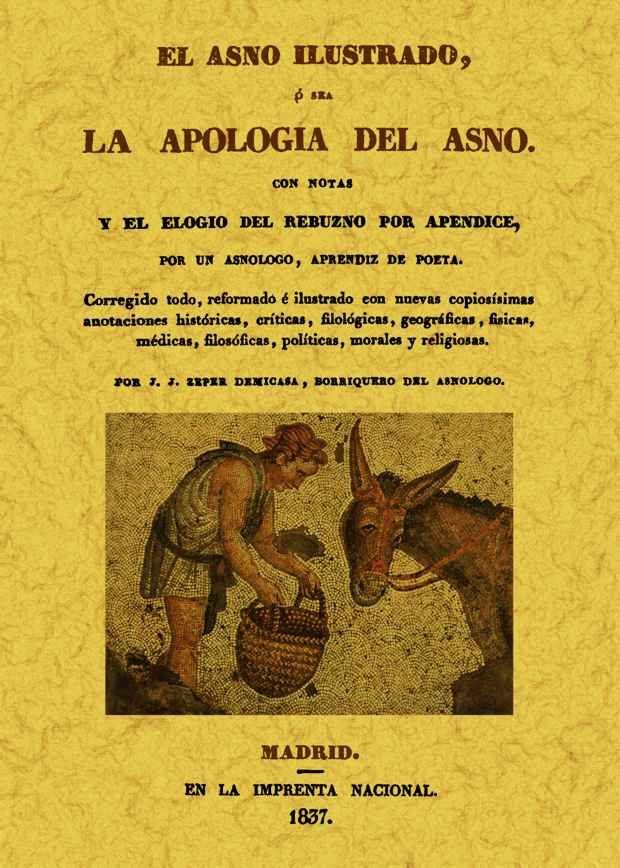 El asno ilustrado o sea la apología del asno, de Anónimo | portada del libro