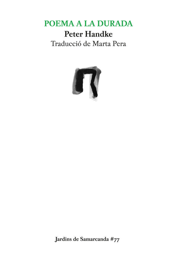 Poema a la durada, de Handke, Peter | portada del libro