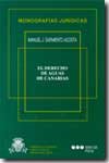 DERECHO DE AGUAS DE CANARIAS, EL, de SARMIENTO ACOSTA, MANUEL J. | portada del libro