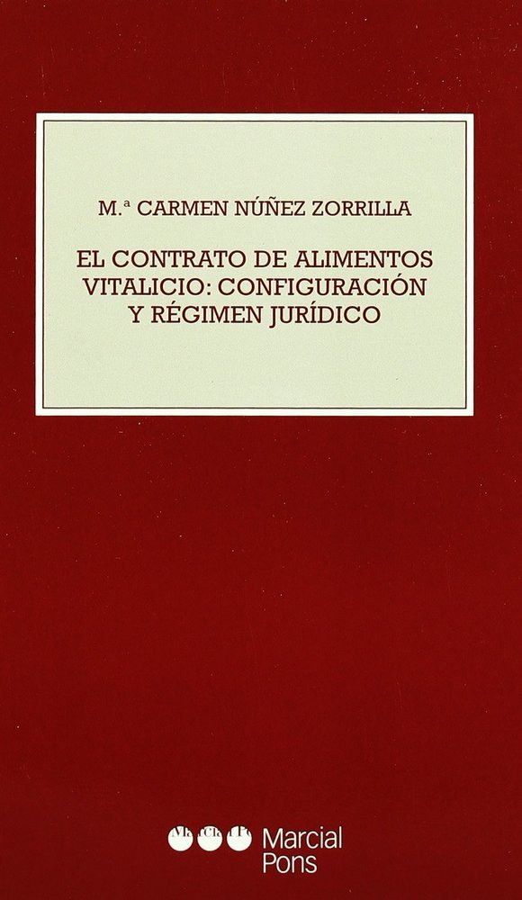 CONTRATO DE ALIMENTOS VITALICIO, EL, de NUÑEZ ZORRILLA, MARIA CARMEN | portada del libro