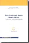 MICROCREDITO EN PAISES DESARROLLADOS PROBLEMAS, RETOS Y PROPUESTA, de PEREZ FERNANDEZ, MARIA JESUS | portada del libro