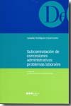 Subcontratación de concesiones administrativas problemas laborales | portada del libro