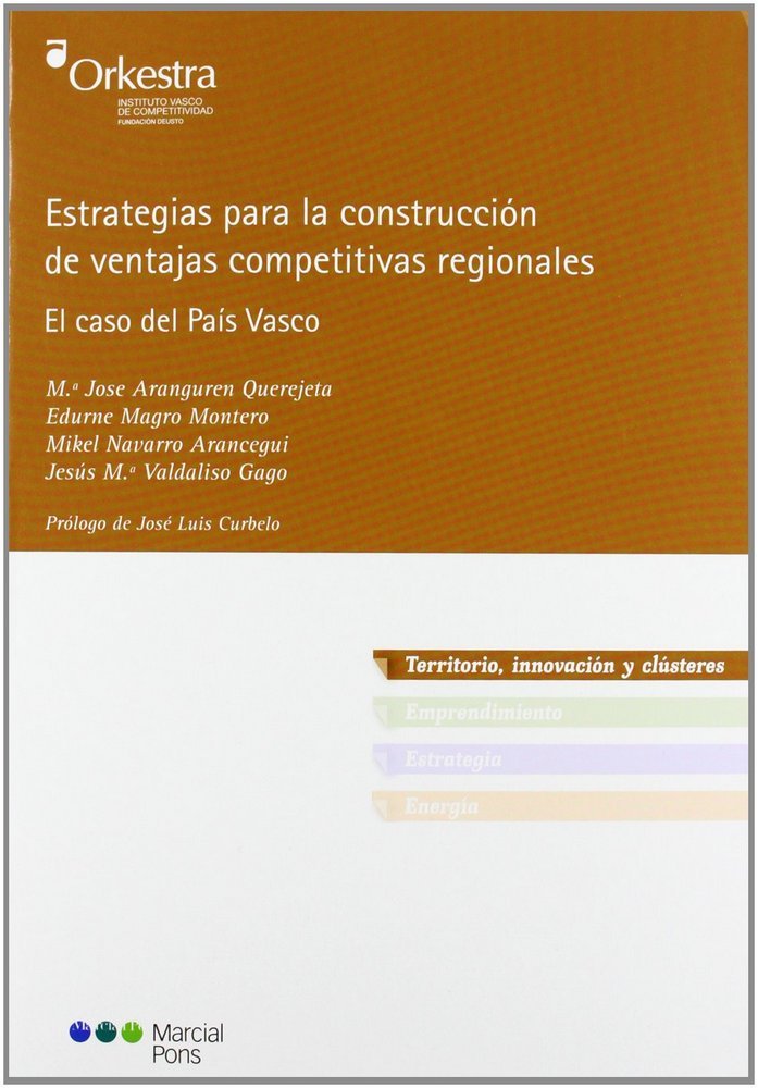 Estrategias para la construcción de ventajas competitivas regionales, de Magro Montero, Edurne | portada del libro