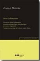 FE EN EL DERECHO, de Piero Calamandrei | portada del libro