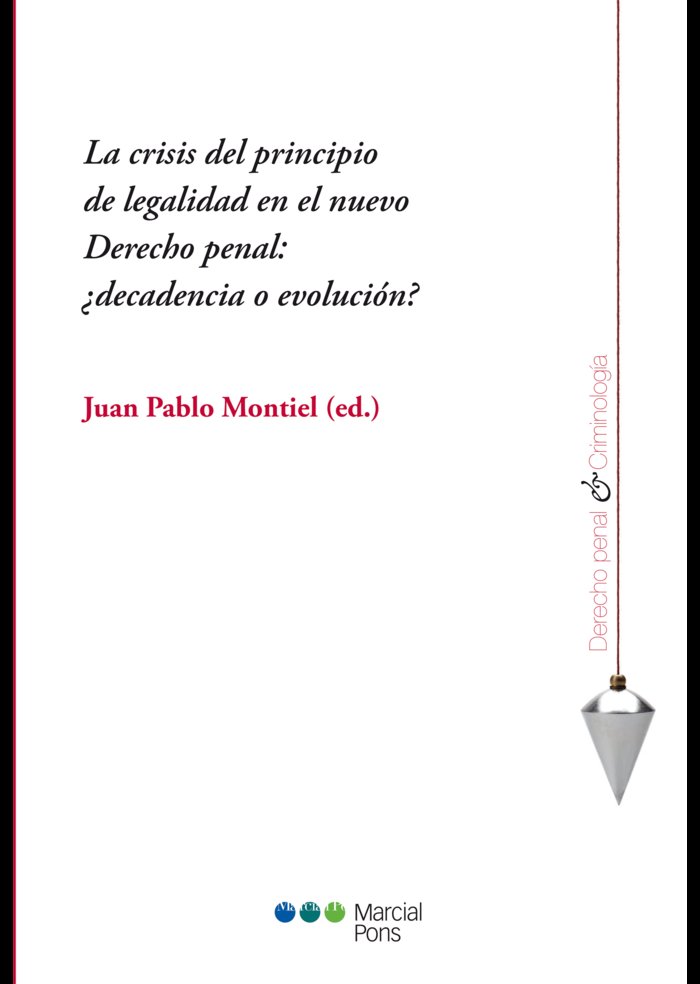 La crisis del principio de legalidad en el nuevo Derecho penal | portada del libro