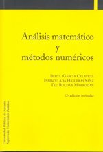 Análisis matemático y métodos numéricos, de García Celayeta, Berta | portada del libro