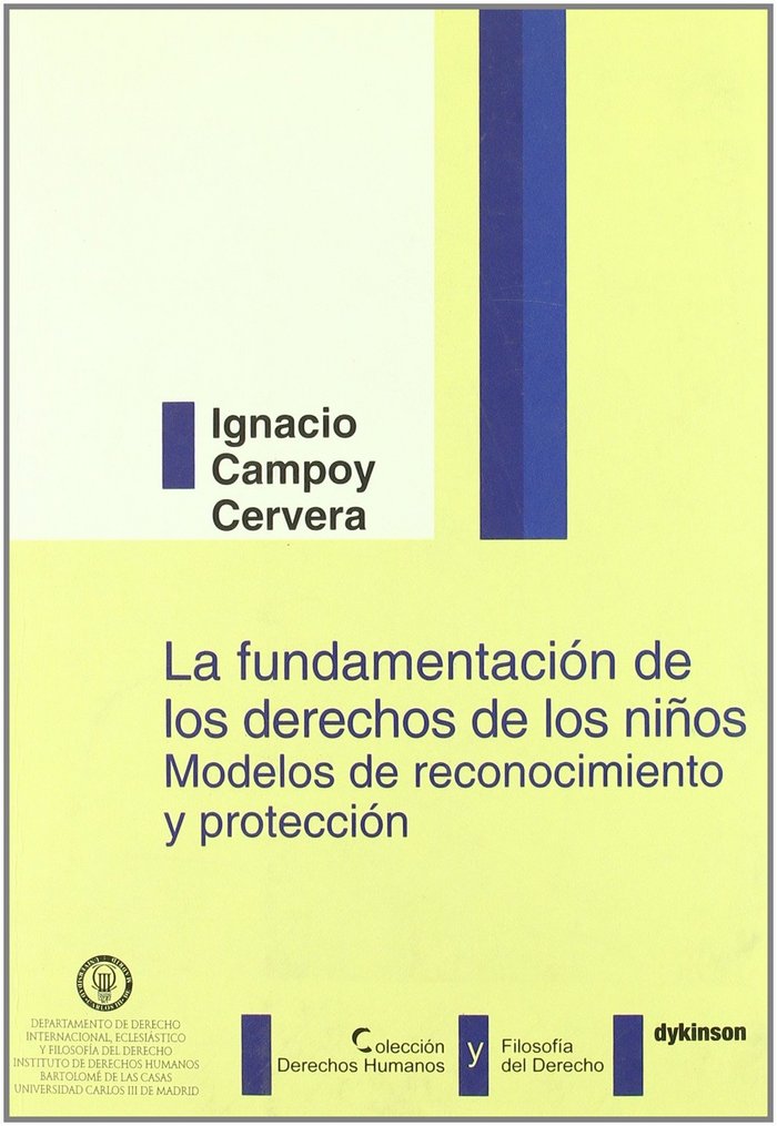 La fundamentación de los derechos de los niños, de CAMPOY CERVERA | portada del libro