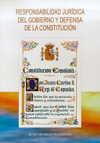 Responsabilidad jurídica del gobierno y defensa de la Constitución, de Seijas Villadangos, María Esther | portada del libro