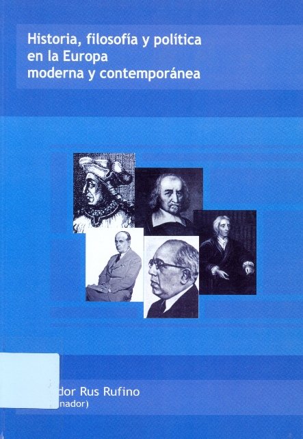 HISTORIA FILOSOFIA Y POLITICA EN EUROPA M, de AA.VV. | portada del libro
