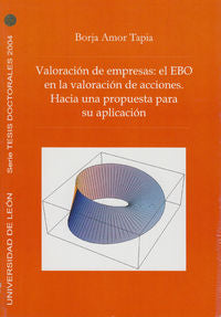 Valoración de empresas: el EBO en la valoración de acciones. Hacia una propuesta, de AMOR TAPIA | portada del libro